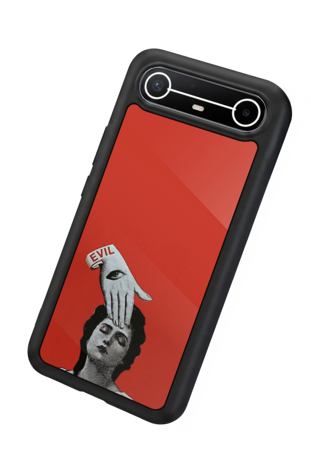 Tecno Spark Slim 5G Uyumlu Kirmizi Tasarımlı Glossy Premium Kılıf