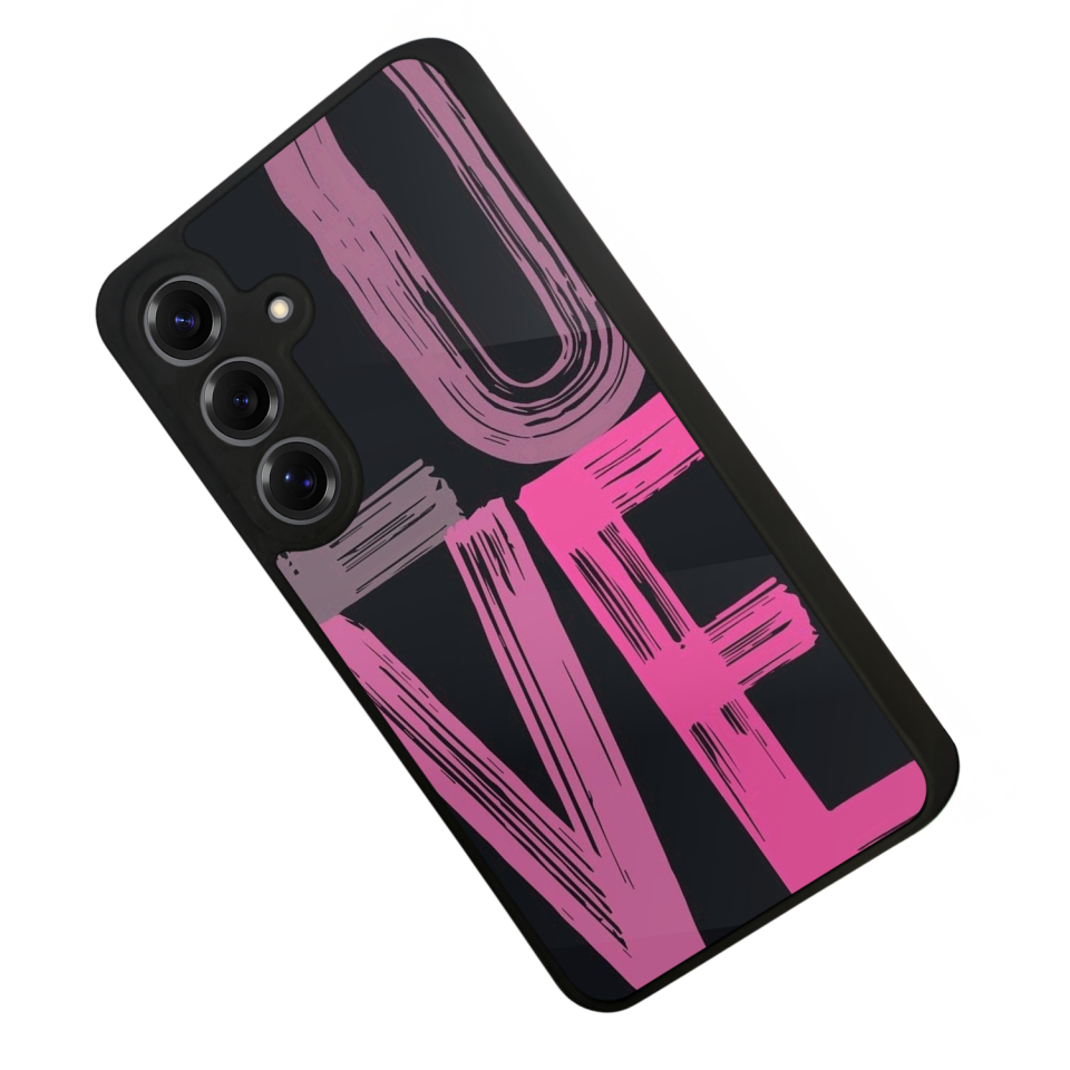 Samsung Galaxy S25 Uyumlu Love Tasarımlı Glossy Premium Kılıf