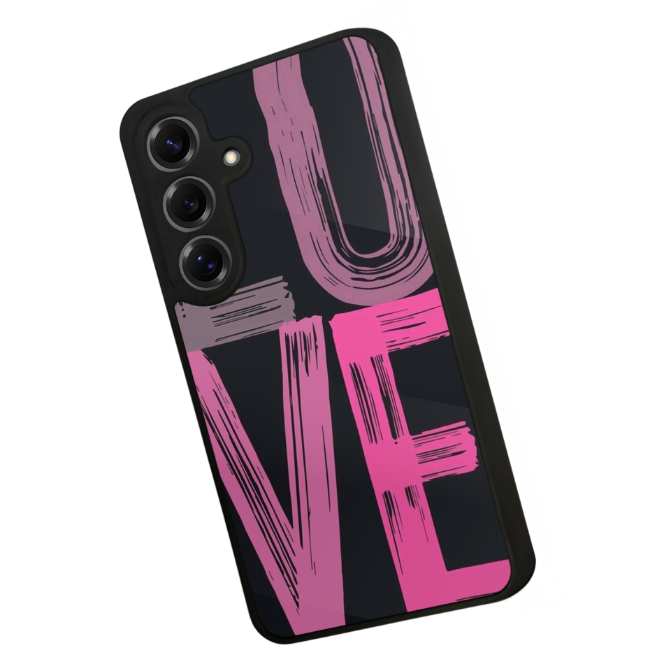 Samsung Galaxy S25 Uyumlu Love Tasarımlı Glossy Premium Kılıf