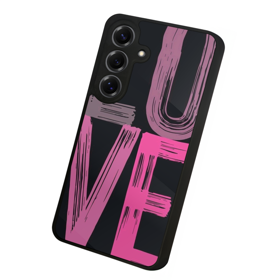 Samsung Galaxy S25 Uyumlu Love Tasarımlı Glossy Premium Kılıf