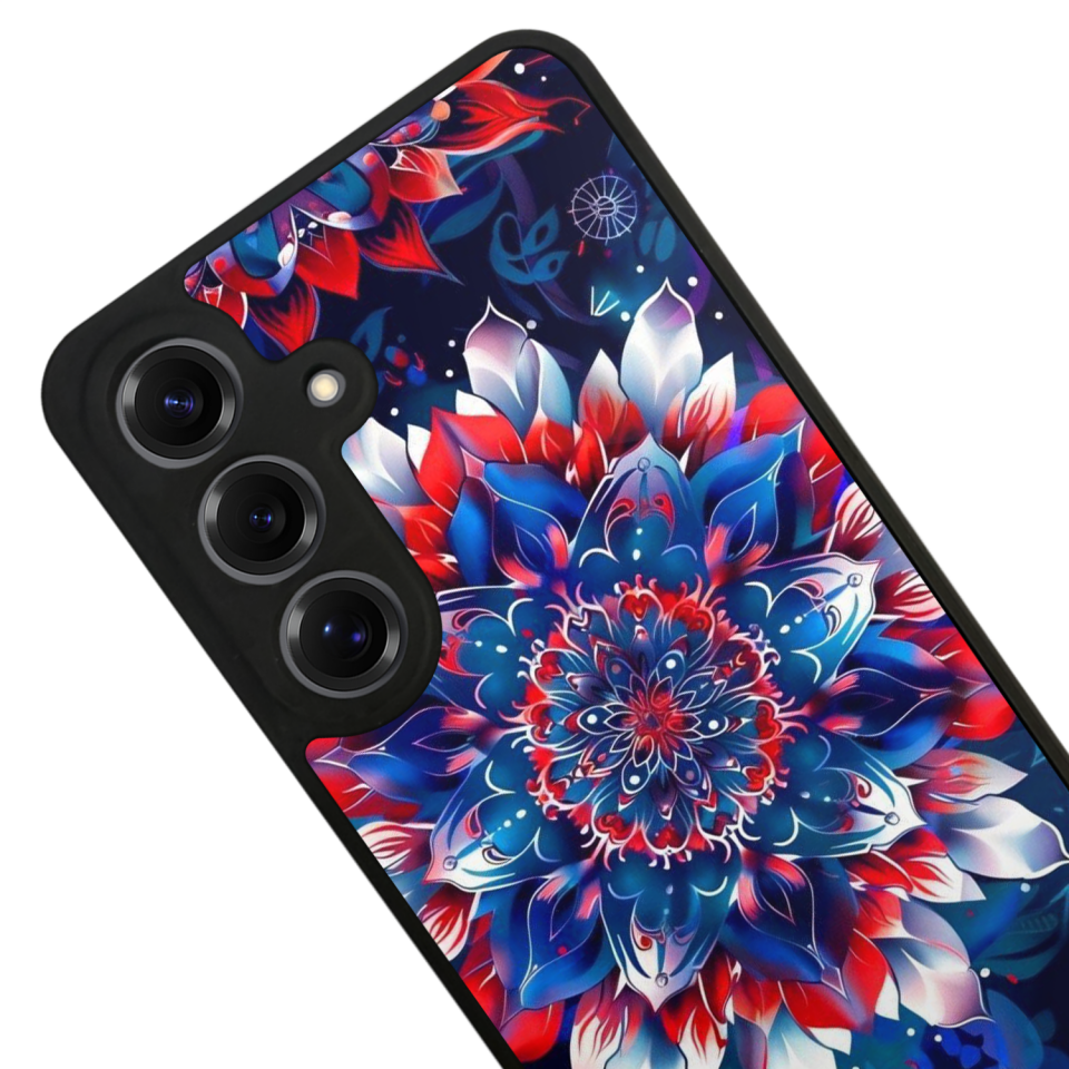 Samsung Galaxy S25 Uyumlu Mandala Tasarımlı Glossy Premium Kılıf