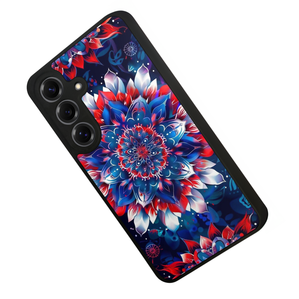 Samsung Galaxy S25 Uyumlu Mandala Tasarımlı Glossy Premium Kılıf