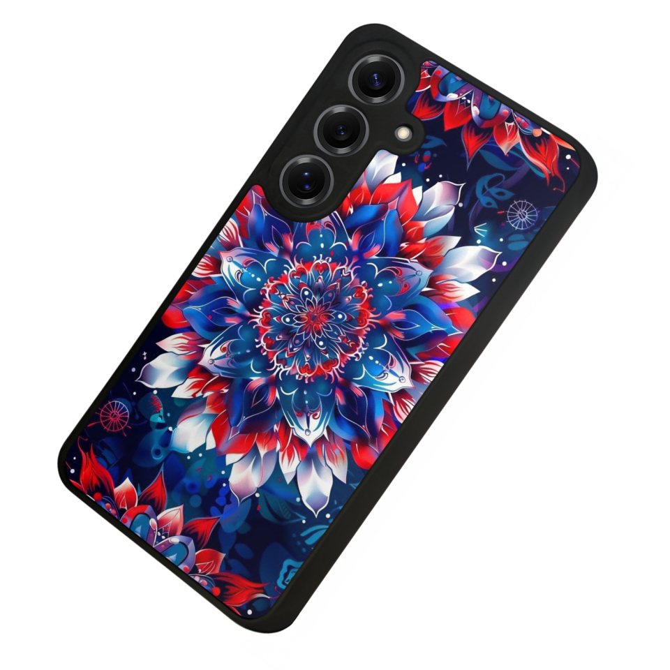Samsung Galaxy S25 Uyumlu Mandala Tasarımlı Glossy Premium Kılıf