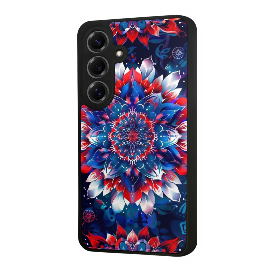 Samsung Galaxy S25 Uyumlu Mandala Tasarımlı Glossy Premium Kılıf