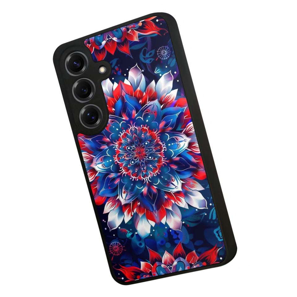 Samsung Galaxy S25 Uyumlu Mandala Tasarımlı Glossy Premium Kılıf