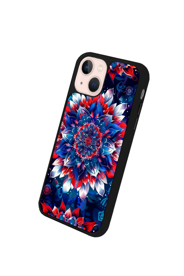 iPhone 13/14 Uyumlu Mandala Tasarımlı Glossy Premium Kılıf