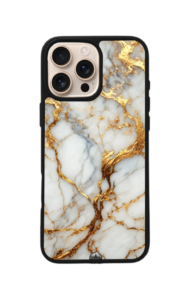 iPhone 16 Pro Max Uyumlu Mermer Marble Tasarımlı Glossy Premium Kılıf