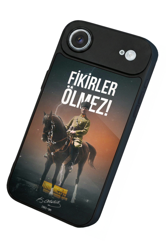 iPhone 17 Air Uyumlu Mustafa Kemal Ataturk Tasarımlı Glossy Premium Kılıf