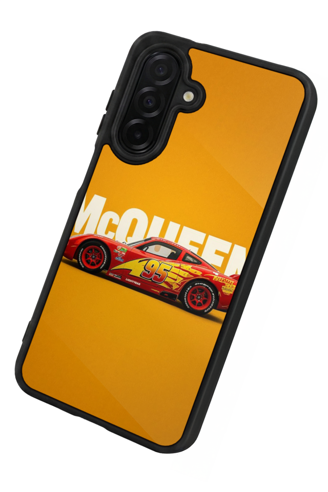 Samsung Galaxy A36 Uyumlu Şimsek McQueen Tasarımlı Glossy Premium Kılıf
