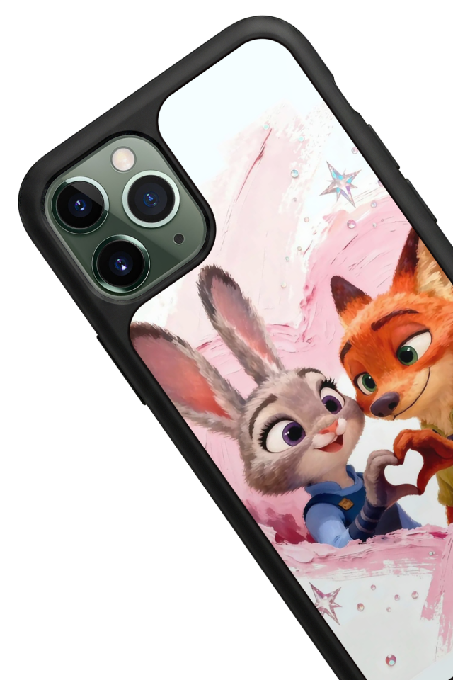 iPhone 11 Pro Max Uyumlu Zootropolis Tasarımlı Glossy Premium Kılıf