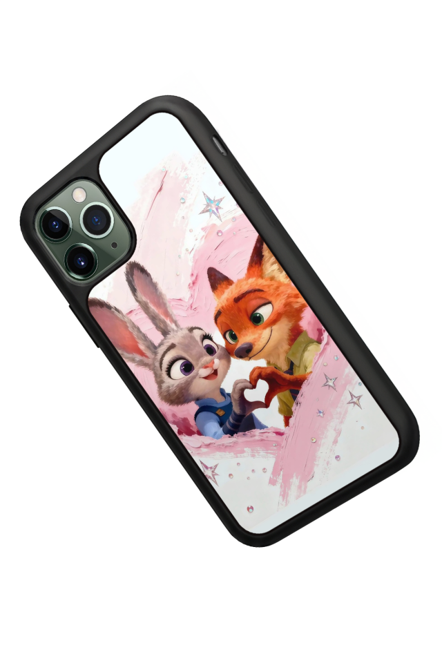 iPhone 11 Pro Max Uyumlu Zootropolis Tasarımlı Glossy Premium Kılıf