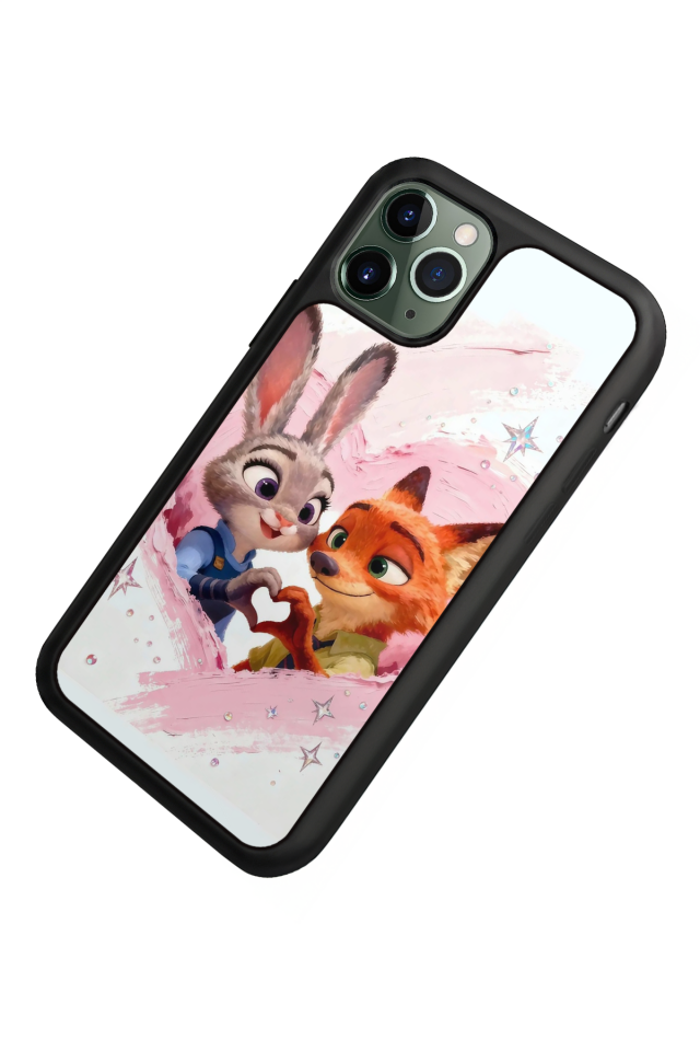 iPhone 11 Pro Max Uyumlu Zootropolis Tasarımlı Glossy Premium Kılıf