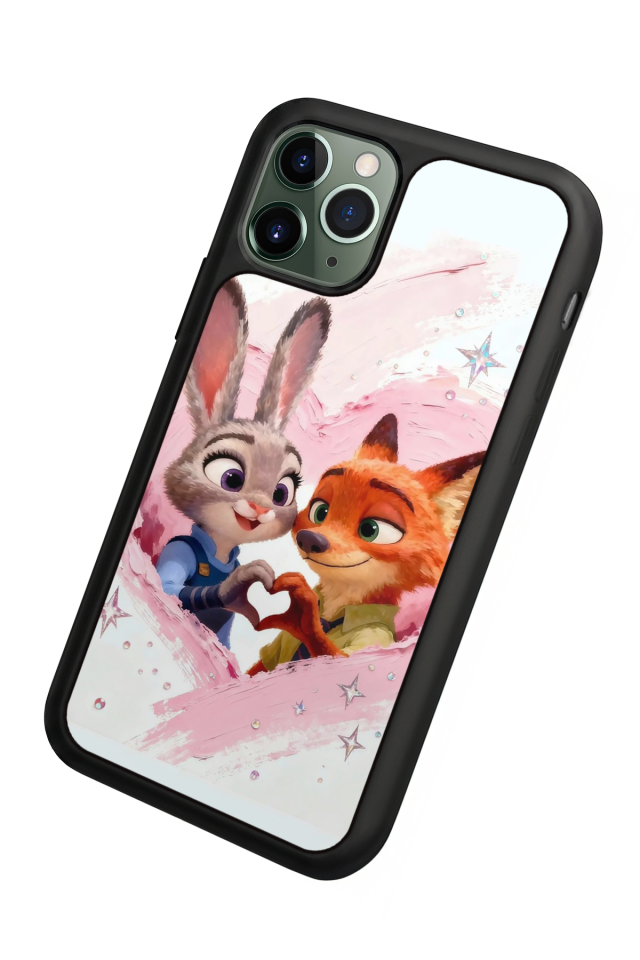 iPhone 11 Pro Max Uyumlu Zootropolis Tasarımlı Glossy Premium Kılıf