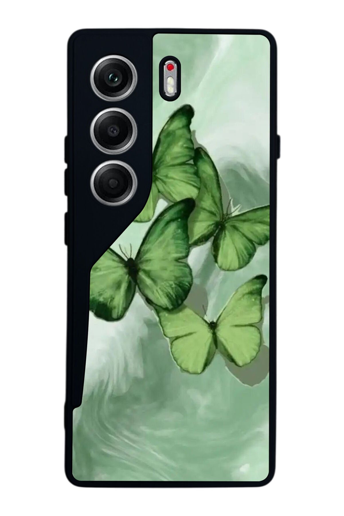 Tecno Camon 40 Uyumlu Kelebek Tasarımlı Glossy Premium Kılıf