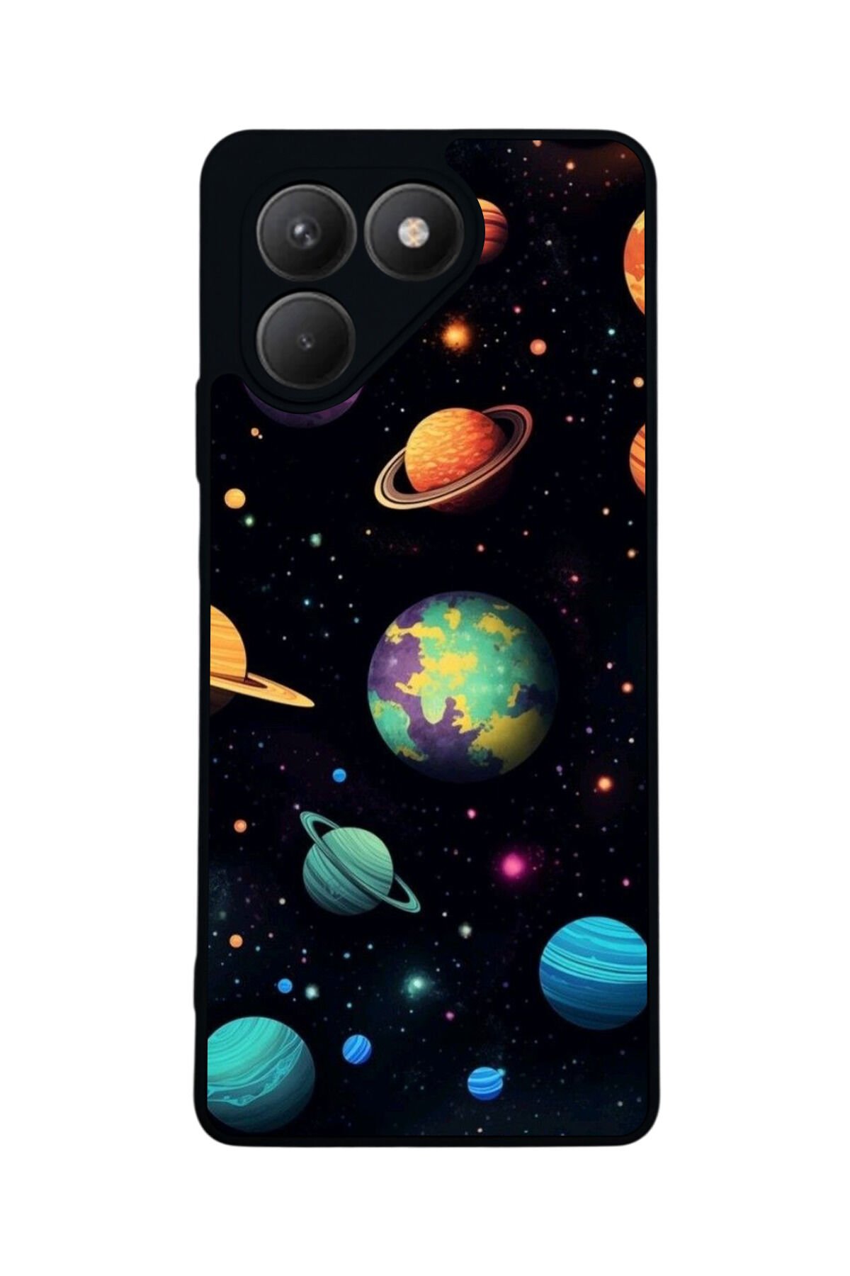 Tecno Pova 7 Mat Uyumlu Siyah Kılıf – Yumuşak Silikon, Koruyucu, Şok Emici Kapak