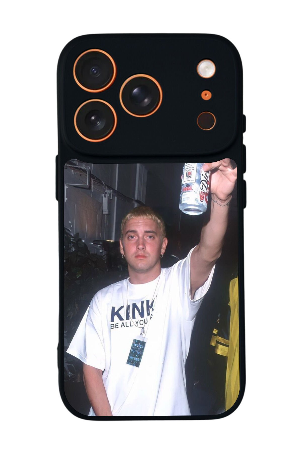 iPhone 17 Pro Uyumlu Eminem Tasarımlı Glossy Premium Kılıf