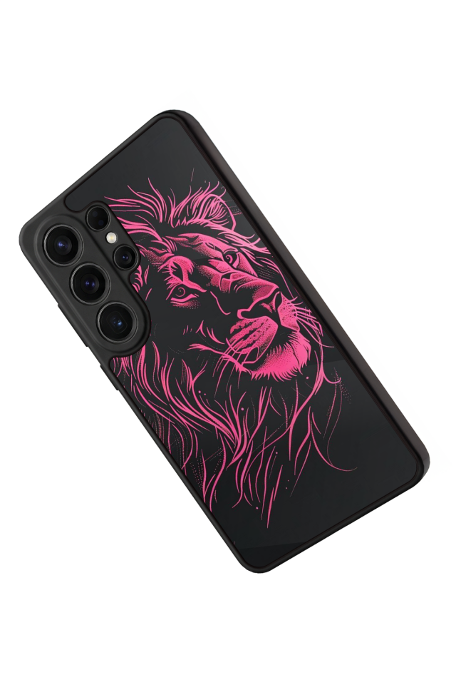 Samsung Galaxy S26 Ultra Uyumlu Aslan Tasarımlı Glossy Premium Kılıf