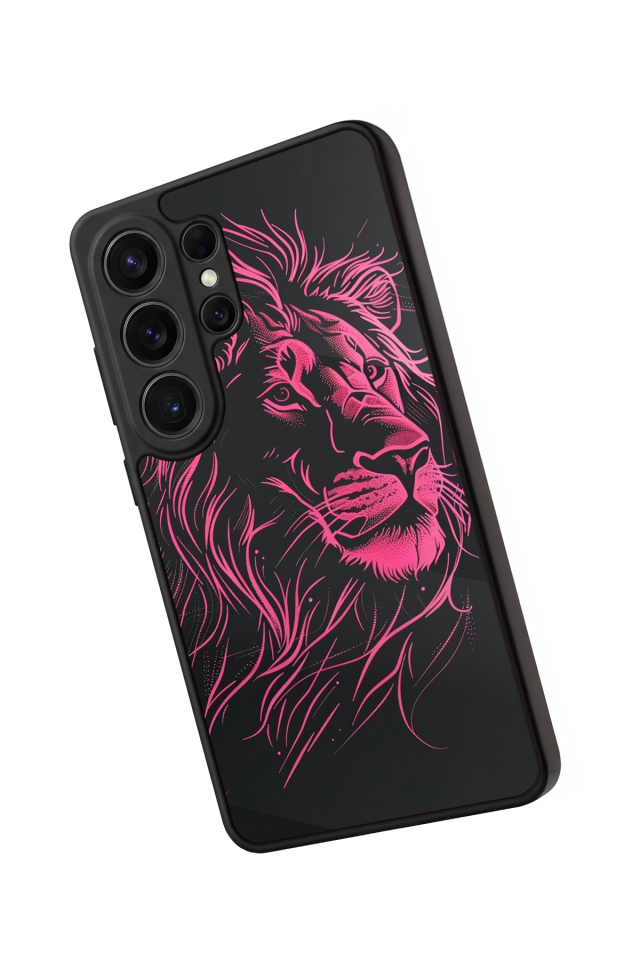 Samsung Galaxy S26 Ultra Uyumlu Aslan Tasarımlı Glossy Premium Kılıf