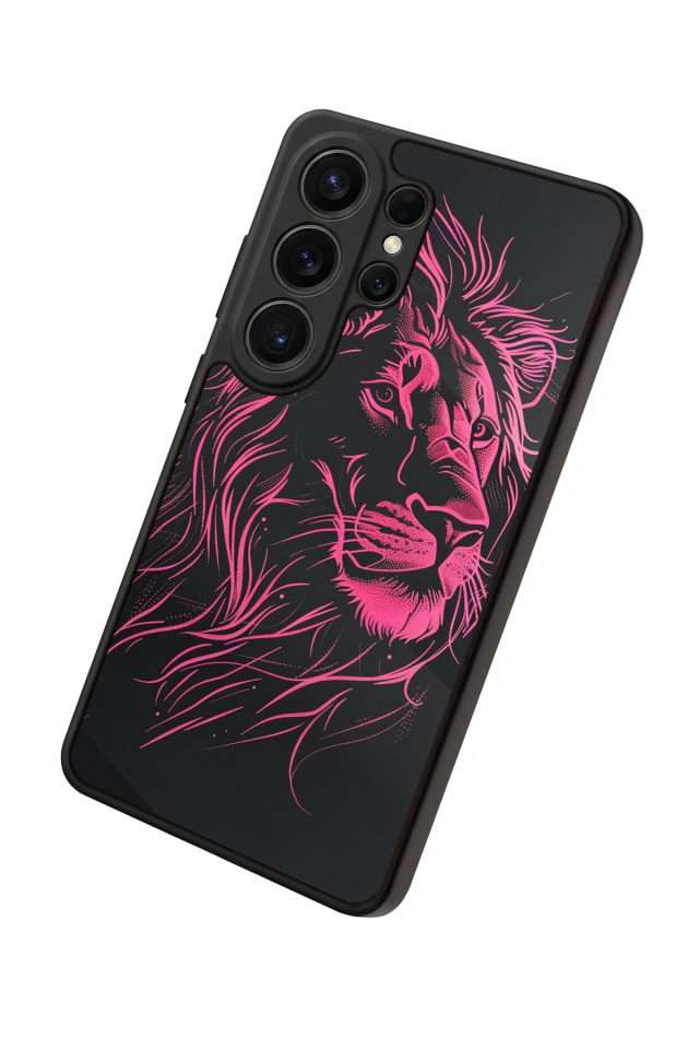 Samsung Galaxy S26 Ultra Uyumlu Aslan Tasarımlı Glossy Premium Kılıf