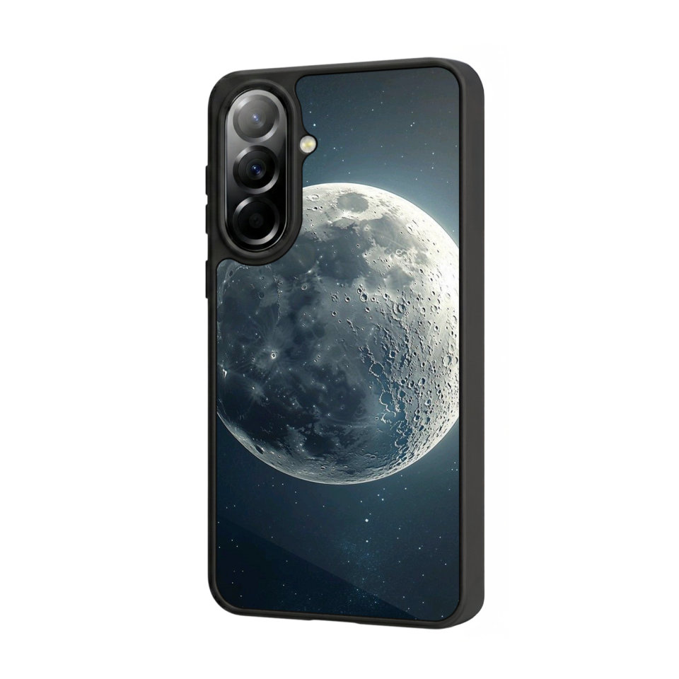 Samsung Galaxy A37 Uyumlu Ay Tasarımlı Glossy Premium Kılıf