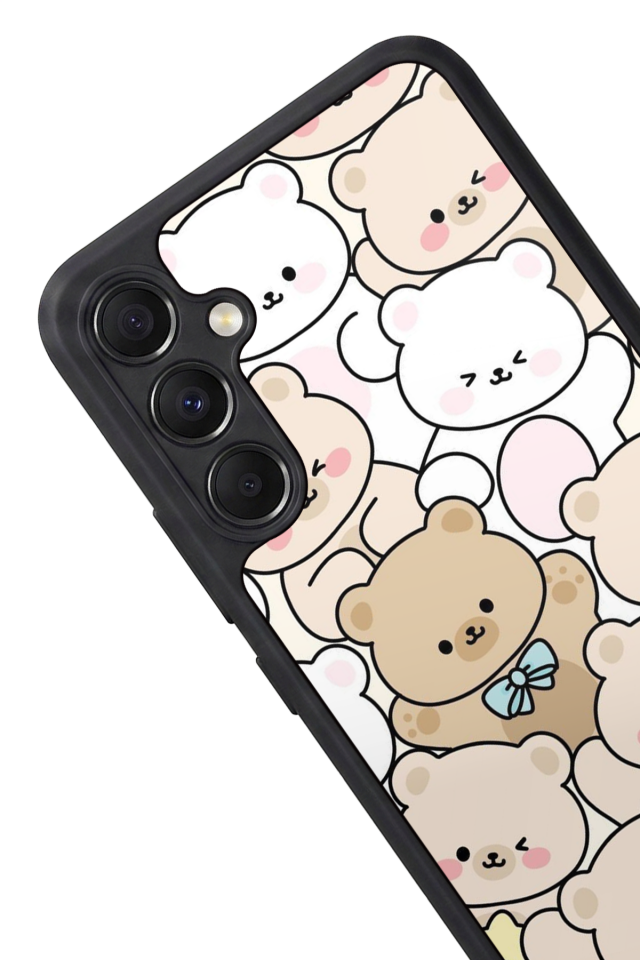 Samsung Galaxy M34 Uyumlu Ayı Tasarımlı Glossy Premium Kılıf