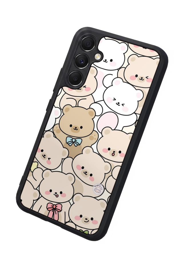 Samsung Galaxy M34 Uyumlu Ayı Tasarımlı Glossy Premium Kılıf