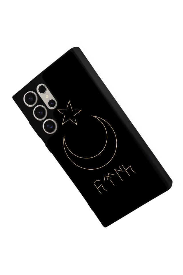 Samsung Galaxy S22 Ultra Uyumlu Bozkurt Tasarımlı Glossy Premium Kılıf