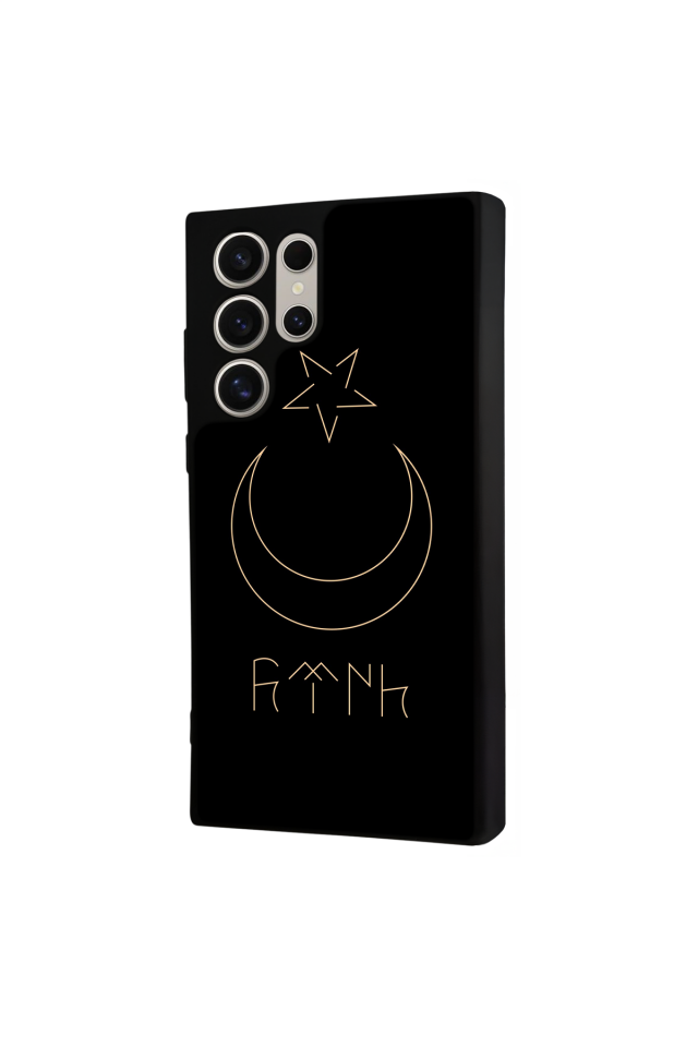 Samsung Galaxy S22 Ultra Uyumlu Bozkurt Tasarımlı Glossy Premium Kılıf