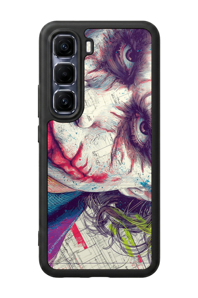 Infinix Hot 60 Pro Plus Uyumlu Joker Tasarımlı Glossy Premium Kılıf