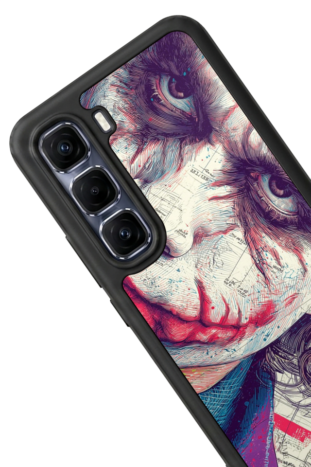 Infinix Hot 60 Pro Plus Uyumlu Joker Tasarımlı Glossy Premium Kılıf