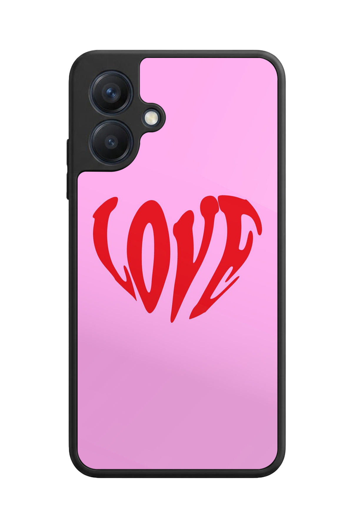 Samsung Galaxy A07 Uyumlu Kalp Love Tasarımlı Glossy Premium Kılıf