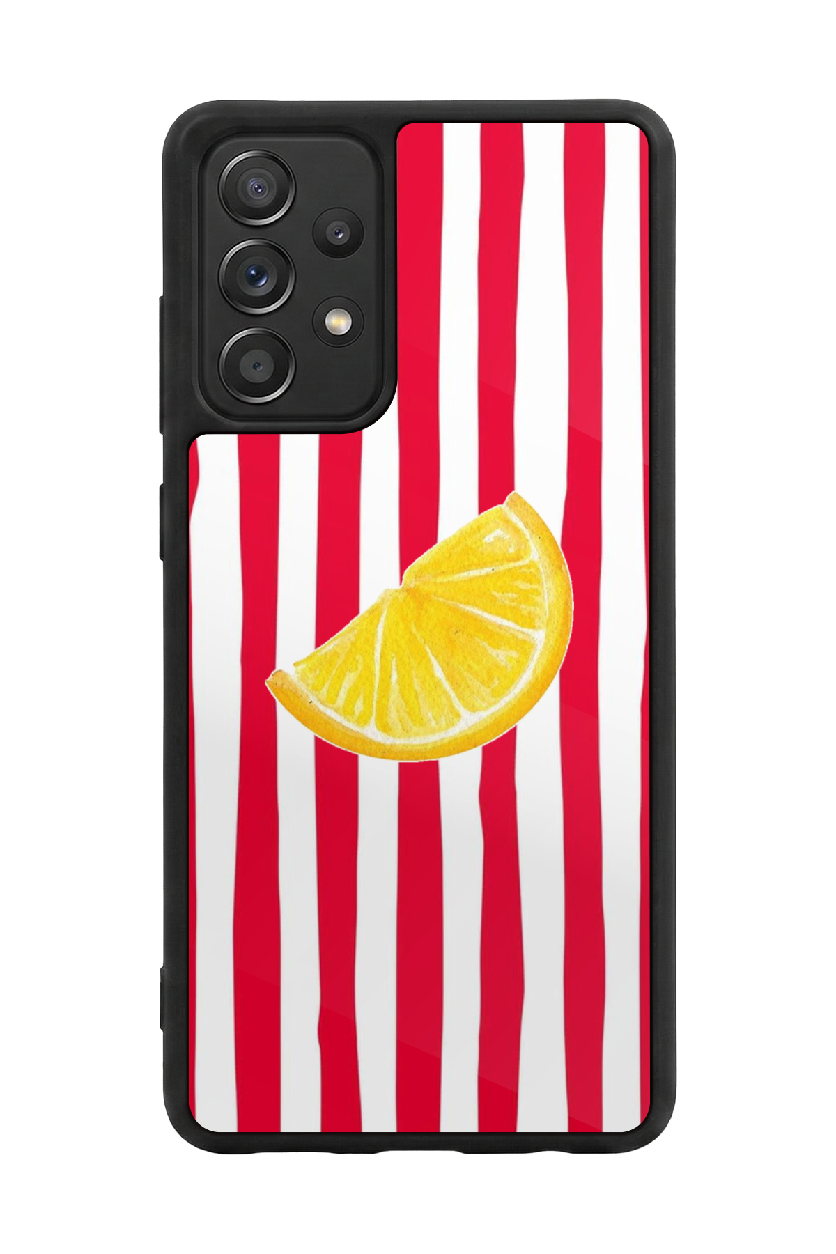 Samsung Galaxy A72 Uyumlu Limon Tasarımlı Glossy Premium Kılıf