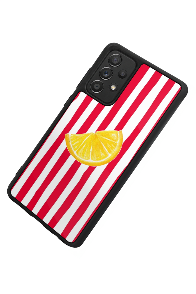 Samsung Galaxy A72 Uyumlu Limon Tasarımlı Glossy Premium Kılıf