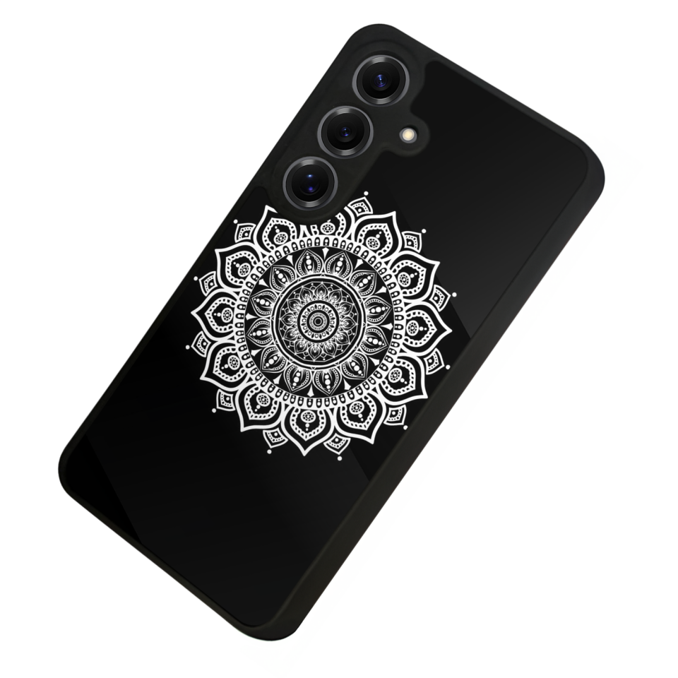 Samsung Galaxy S25 Uyumlu Mandala Tasarımlı Glossy Premium Kılıf
