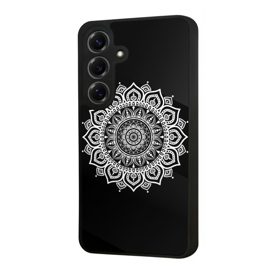 Samsung Galaxy S25 Uyumlu Mandala Tasarımlı Glossy Premium Kılıf