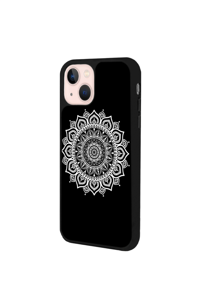 iPhone 13/14 Uyumlu Mandala Tasarımlı Glossy Premium Kılıf