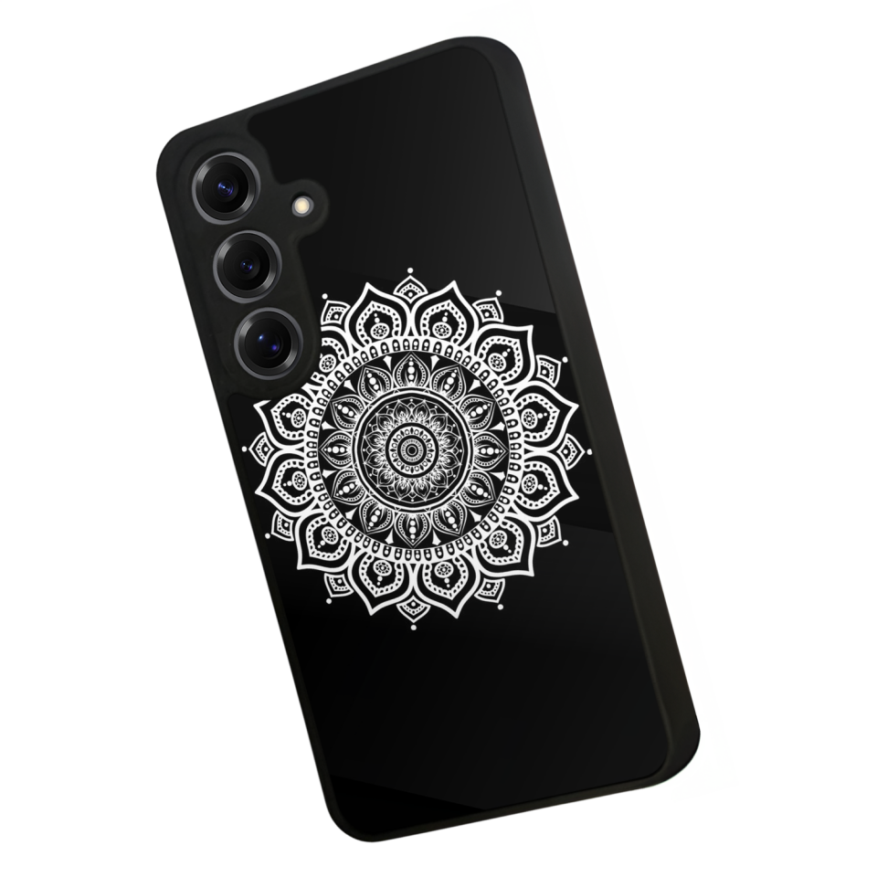 Samsung Galaxy S25 Uyumlu Mandala Tasarımlı Glossy Premium Kılıf