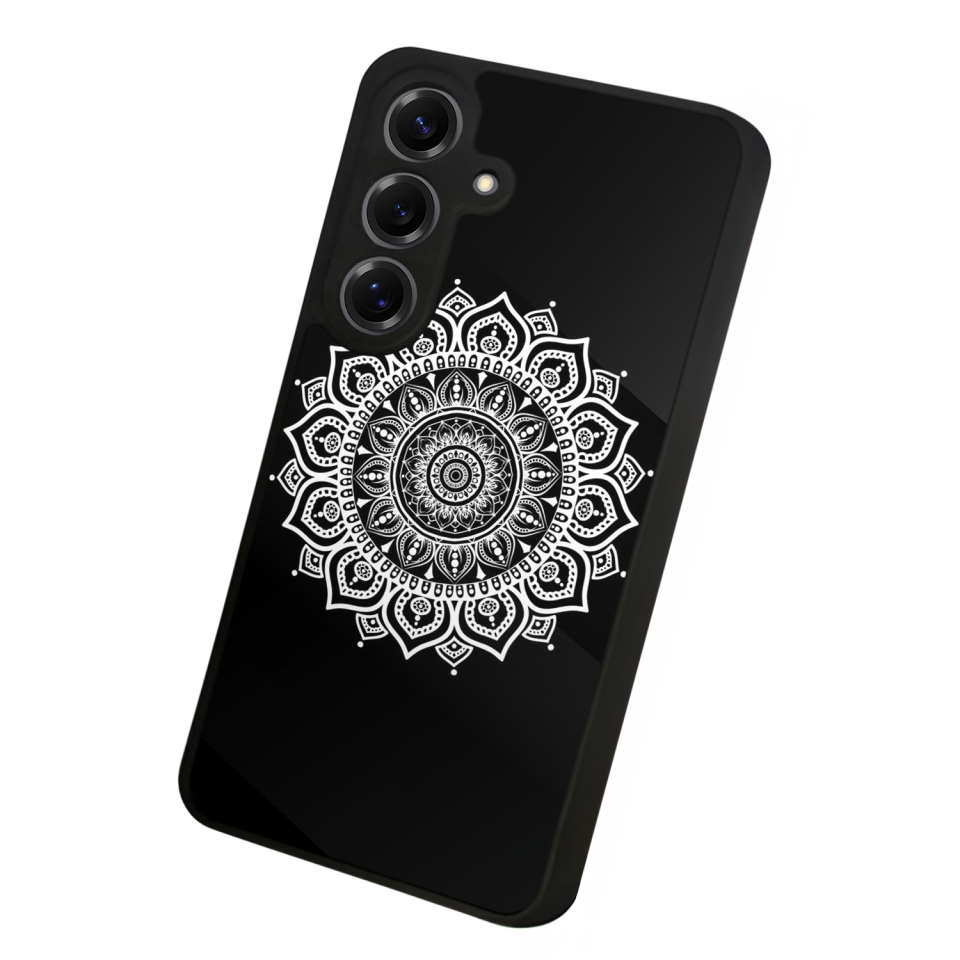 Samsung Galaxy S25 Uyumlu Mandala Tasarımlı Glossy Premium Kılıf