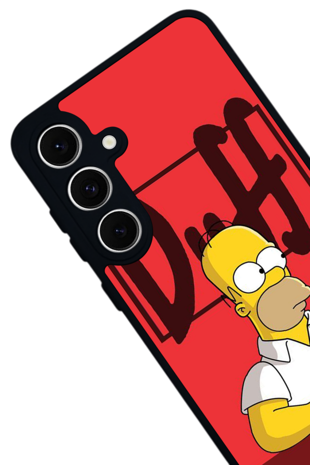 Samsung Galaxy S24 FE Uyumlu The Simpsons Tasarımlı Glossy Premium Kılıf