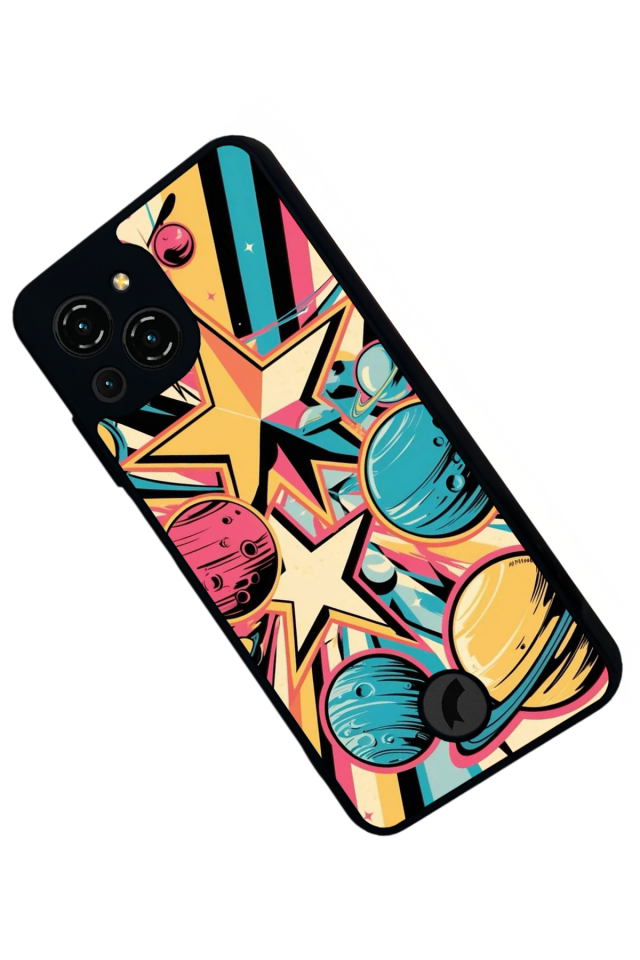 Reeder S23 Pro Max Uyumlu Uzay Tasarımlı Glossy Premium Kılıf