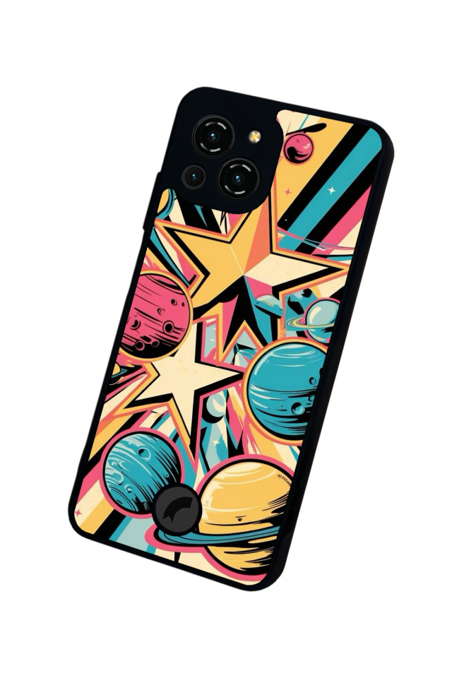 Reeder S23 Pro Max Uyumlu Uzay Tasarımlı Glossy Premium Kılıf