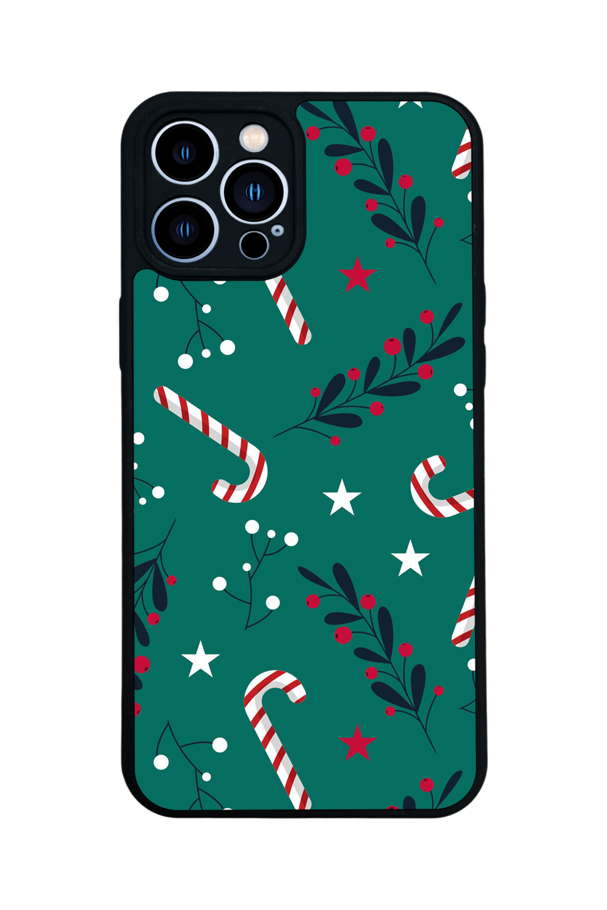 iPhone 13 Pro Max Uyumlu Yilbasi Christmas Tasarımlı Glossy Premium Kılıf