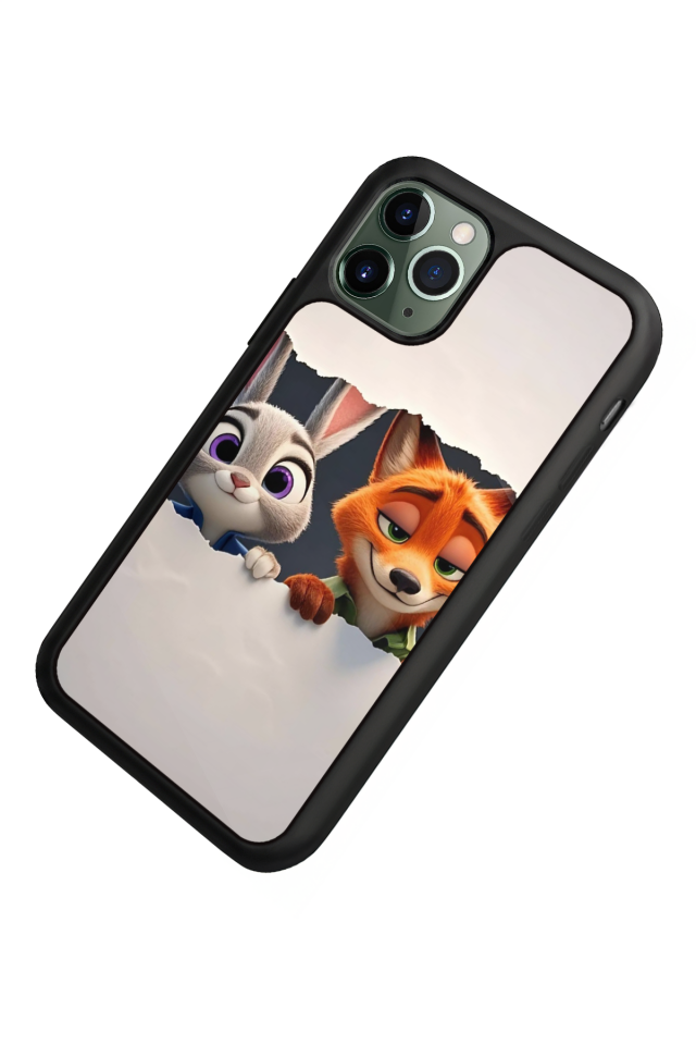 iPhone 11 Pro Max Uyumlu Zootropolis Tasarımlı Glossy Premium Kılıf