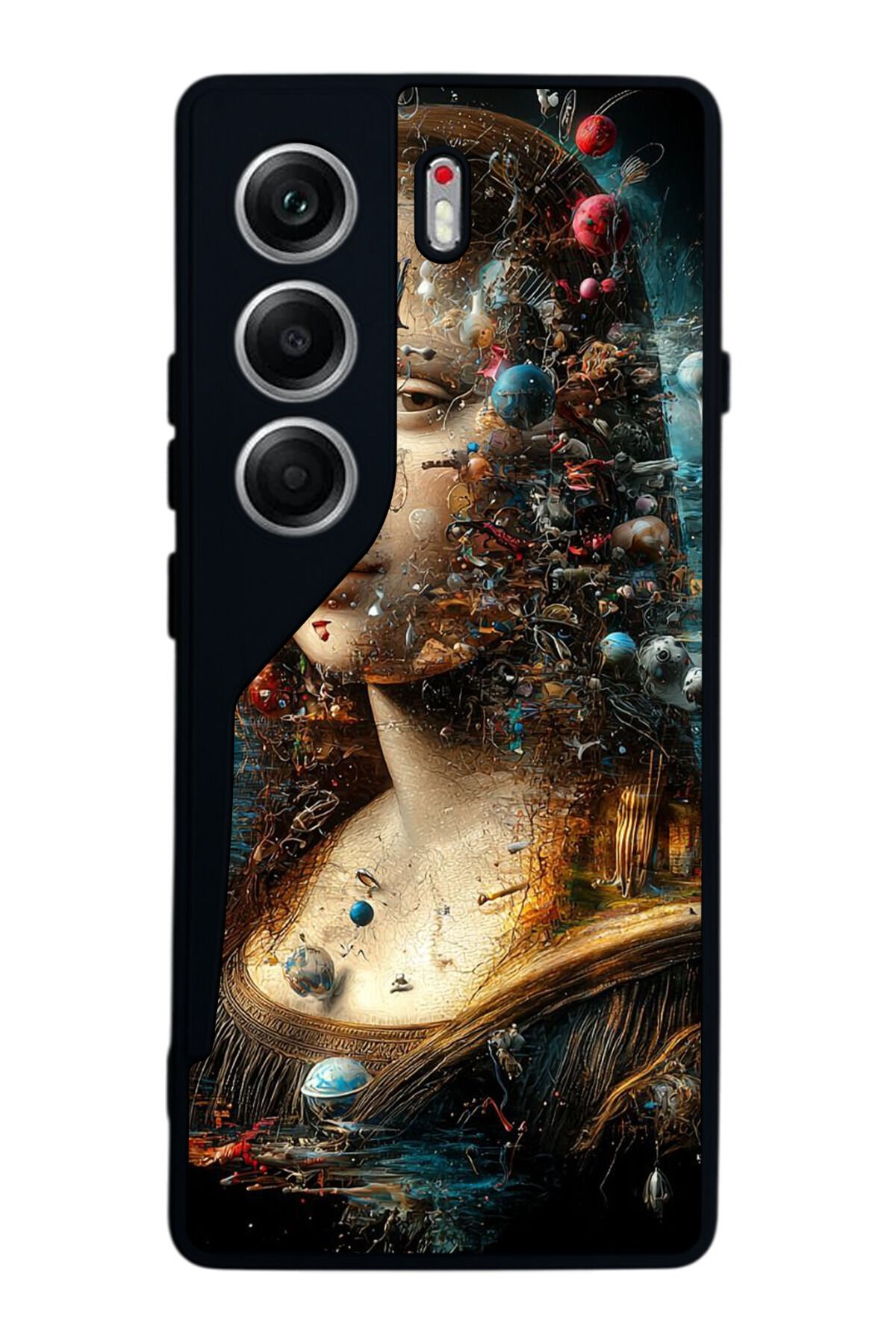 Tecno Camon 40 Uyumlu Monalisa Tasarımlı Glossy Premium Kılıf