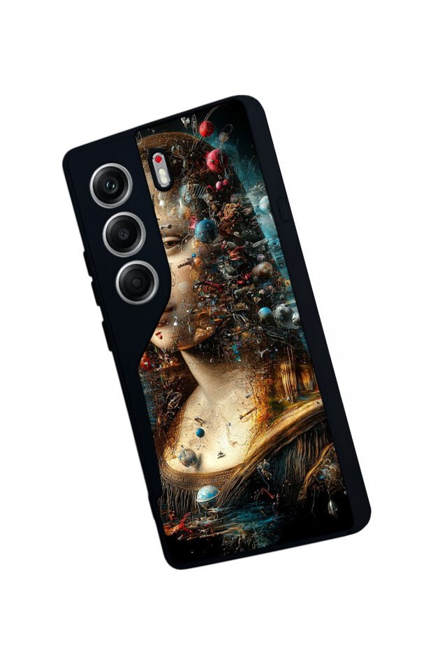 Tecno Camon 40 Uyumlu Monalisa Tasarımlı Glossy Premium Kılıf