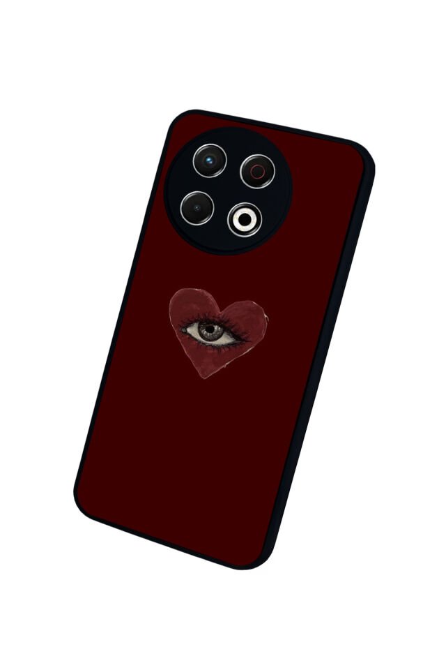 Tecno Spark 30 Pro Uyumlu Kalp Love Tasarımlı Glossy Premium Kılıf