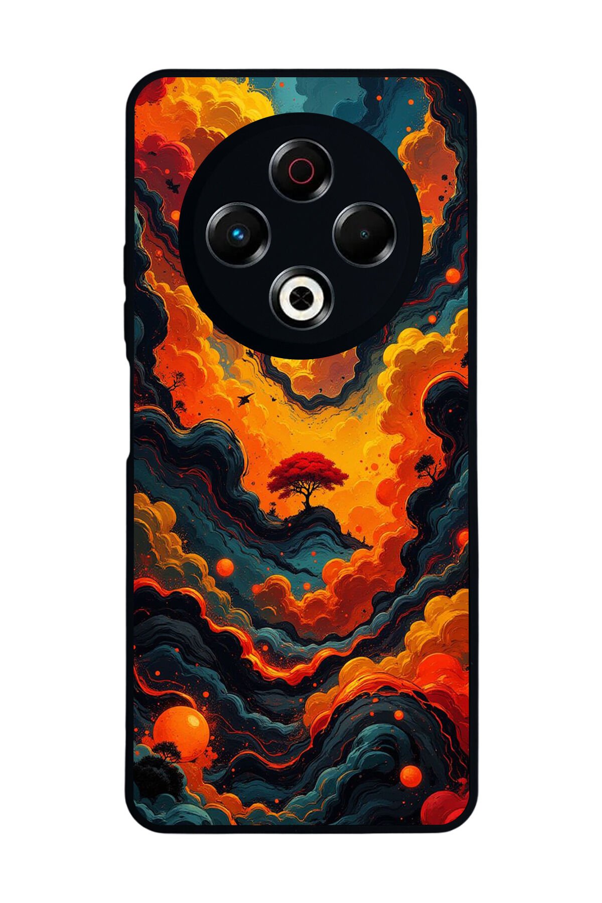 Tecno Spark 30 Uyumlu Abstract Tasarımlı Glossy Premium Kılıf
