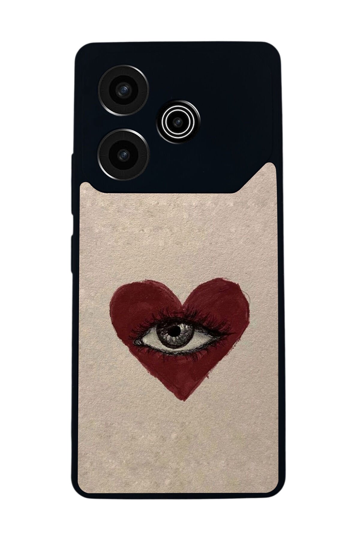 Tecno Pova 6 Uyumlu Kalp Love Tasarımlı Glossy Premium Kılıf