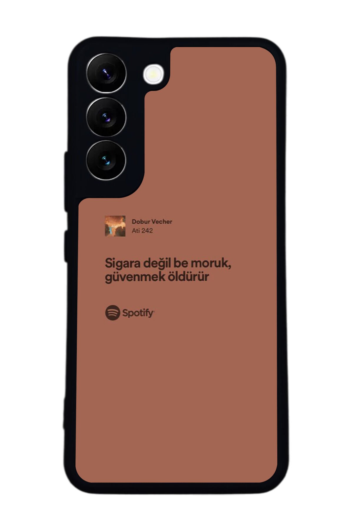 Samsung Galaxy S22 Uyumlu Sarki Sozleri Tasarımlı Glossy Premium Kılıf