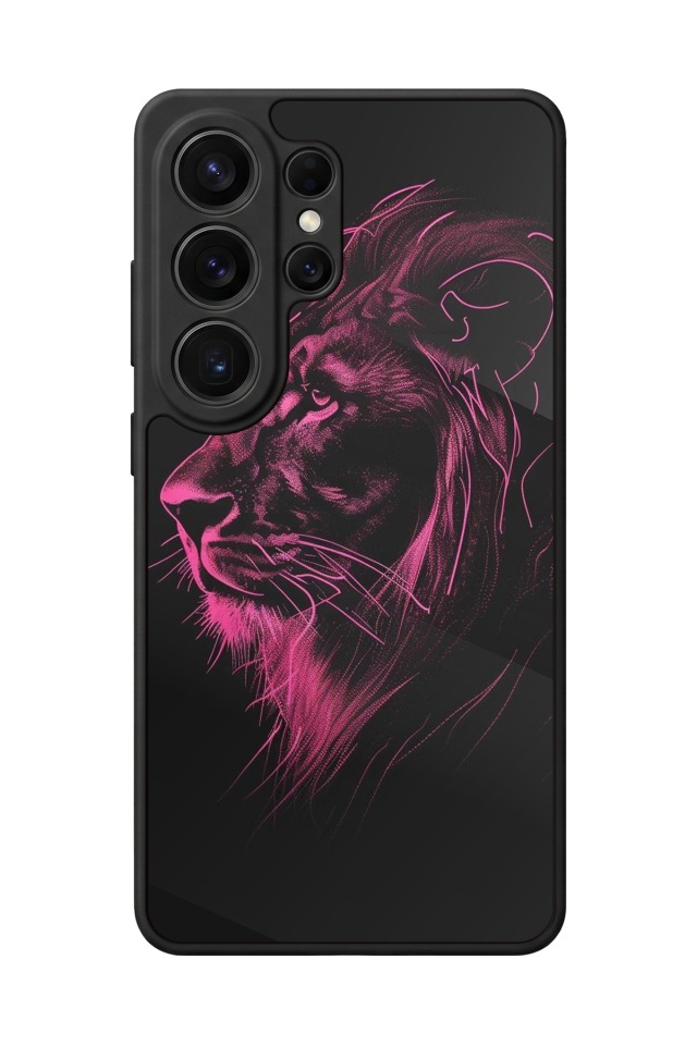 Samsung Galaxy S26 Ultra Uyumlu Aslan Tasarımlı Glossy Premium Kılıf